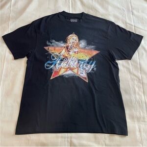 Activity- Unisex Black Graphic Tee with Blonde Women Edgy Streetwear Hype XL